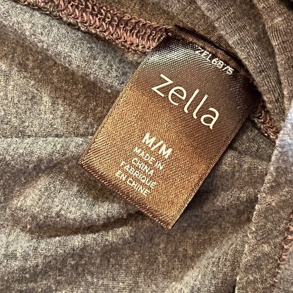 Zella Athletics All Day Faux Wrap Long Sleeve‎ Top Gray Size Medium - Picture 7 of 10